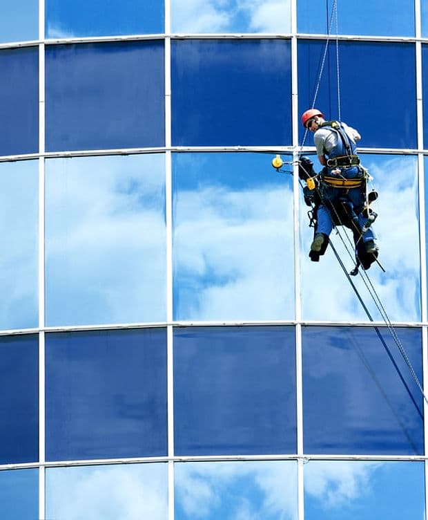 Commercial window washing